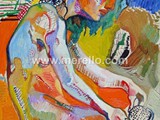 spanish-artists-painters-modern-contemporary-art-paintings-merello-desnudo-blanco-(40x30-cm)-oil-wood