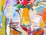 spanish-artists-painters-modern-contemporary-art-paintings-merello-jarron-con-flores-de-la-pasion(100x81-cm)mixta-lienzo