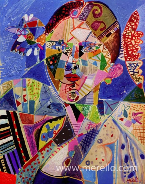 jose-manuel-merello-pintor-artista-artist.precio-cotizacion-comprar-blue-woman-100x81-cm-lienzo
